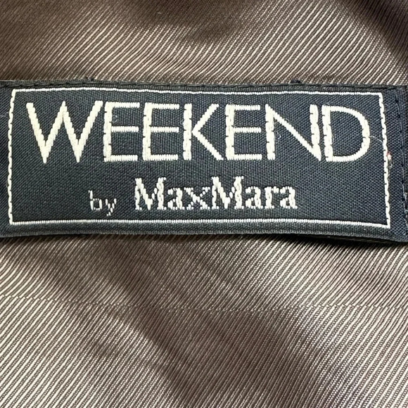 MaxMara Weekend Coat Wool Blend Grey Career Lightweight Mid Length, Size 10 - Picture 12 of 16